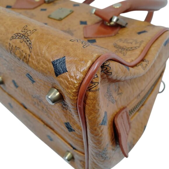 506205BA (X2) MCM Hand Bag Brown PVC - Picture 4 of 9